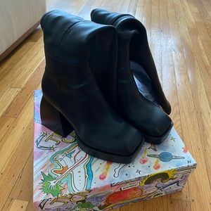 Jeffrey Campbell over the knee dauphin boots